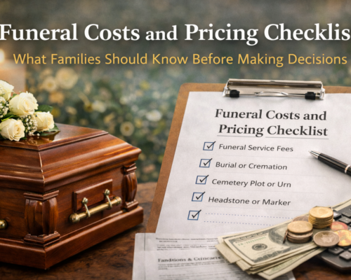 Funeral Costs and Pricing Checklist