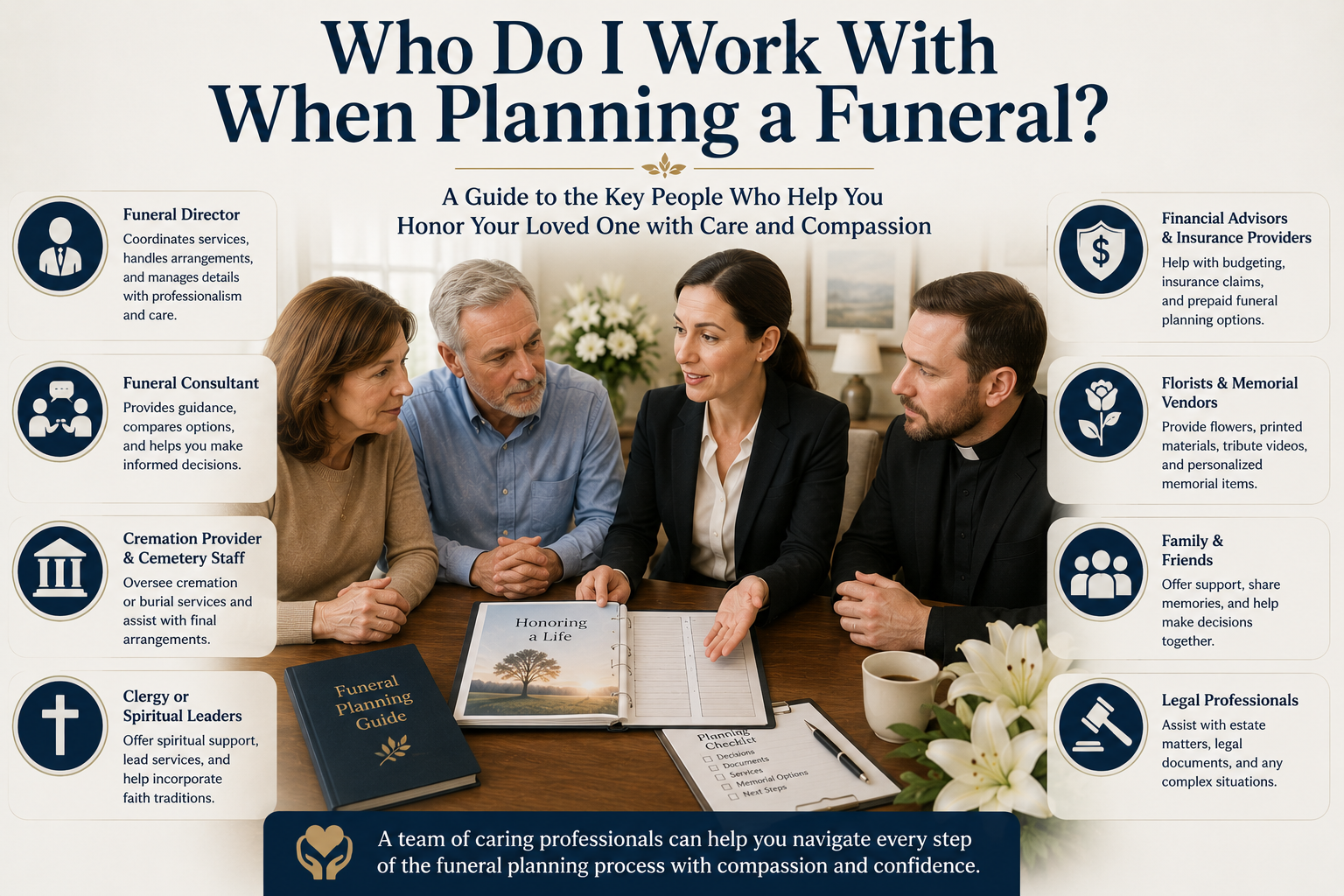 Who Do I Work With When Planning a Funeral?