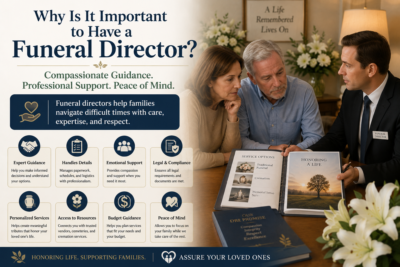 Why is it important to have a funeral director?
